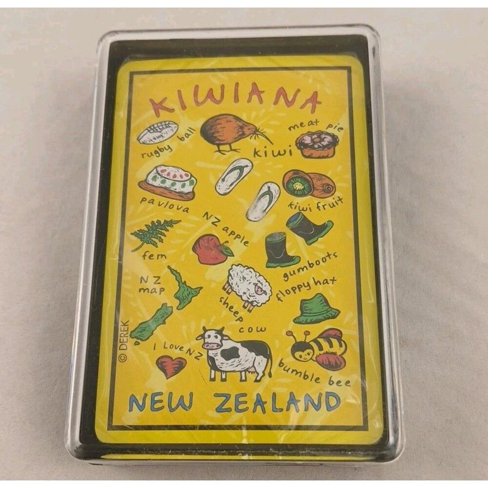 Derek of New Zealand Kiwiana Playing Cards-NEW/SEALED in Plastic Case!